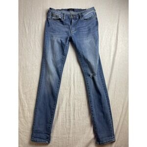 Buffalo David Bitton Faith Skinny Jeans Blue Womens 29 Mid Rise Stretch Denim